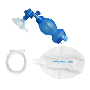 Baby PVC Manual Resuscitator CPR Training Bag Valve Resuscitator Face shield - Picture 1 of 6