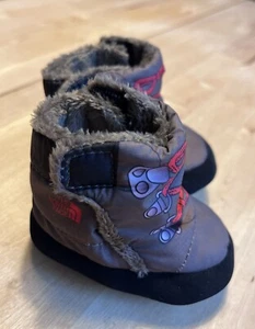 The North Face Baby Booties Heatseeker Hiking Boots Brown Infant Sz 1 - Picture 1 of 6