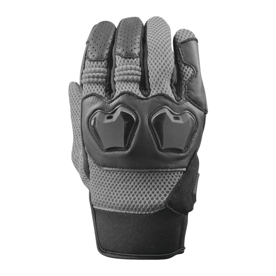 Speed and Strength Moment of Truth Men's Textile/Leather Motorcycle Gloves Gray - Image 1 of 1