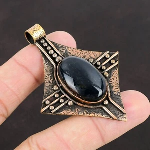 Oferta de San Valentín Cobre Pietersita Bisel Esposa Aniversario Colgante Único - Imagen 1 de 6