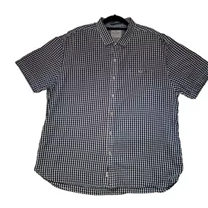 Tommy Bahama Jeans Men 2XL Shirt Button Up Navy Blue Checks Preppy Golf - Picture 1 of 11