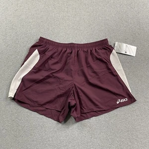 NWT Asics Wicked Shorts Women Large Lined Burgundy Volleyball Run MADE IN USA - Picture 1 of 15