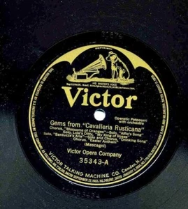 Gems from Pagliacci / Cavalleri by Victor Opera Company 1914 78 RPM Victor 35343 - Picture 1 of 1
