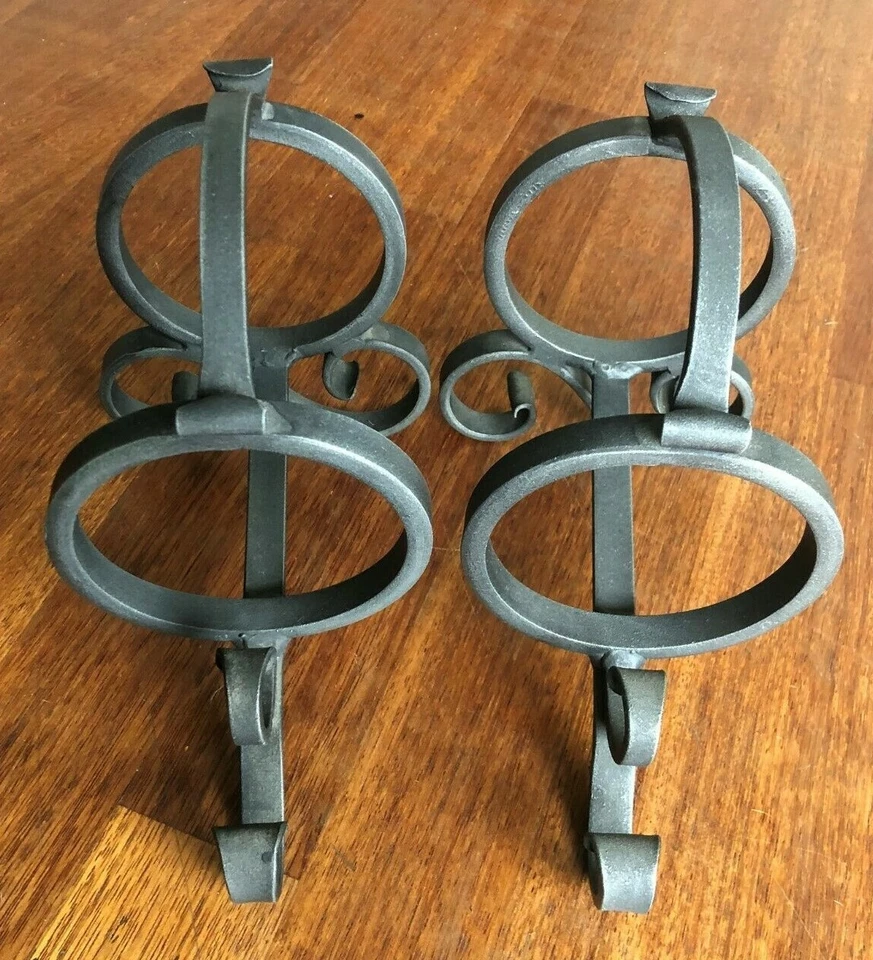 COPPIA PORTABOTTIGLIE IN FERRO BATTUTO - Immagine 1 di 3