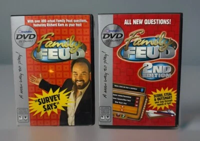 Family Feud Imagination Set Of 2 DVD Games Ages 13 And Up BN5 - Image 1 of 4