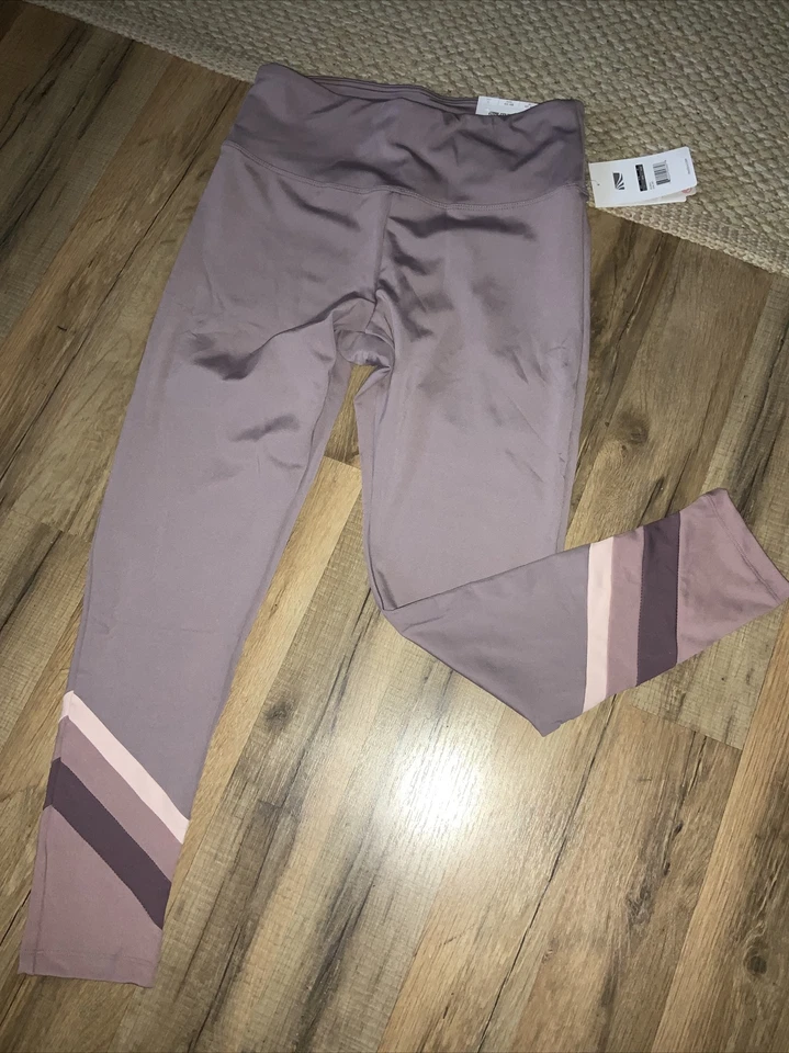 Pantalones deportivos de yoga MARIKA Dri-Wik para mujer talla L malva leggings banda en la cintura nuevos con etiquetas $70 Foto 1 de 4