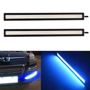 Blue Super Bright Car COB LED Light DRL Fog Driving Lamp Waterproof DC 12V 1 _yi - Picture 1 of 8