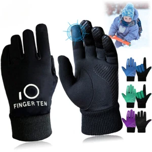 Children Warm Touchscreen Winter Gloves for Kids Junior Boys Girls Running - Picture 1 of 16