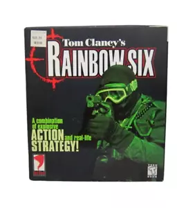 Tom Clancy's Rainbow Six (1998 PC) US Complete Big Box PC Game W/Strategy Guide - Picture 1 of 6