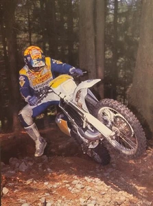 1991 Husqvarna 360 WXE Motorcycle Pin Up - Picture 1 of 1