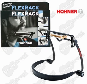 HOHNER ERGONOMIC FLEXRACK HARMONICA NECK HOLDER. FULLY ADJUSTABLE HARP HOLDER - Picture 1 of 2