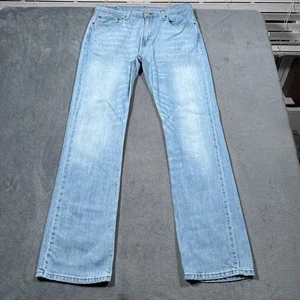 Jeans Levis 527 Para Hombre 34x34 Azul Denim Bota Pierna Lavado Ligero Estilo Clásico - Imagen 1 de 16