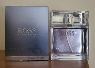 Profumo uomo Hugo Boss PURE 75ml SPRAY eau de toilette VINTAGE NUOVO di negozio - Image 1 of 3