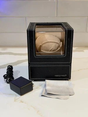 Enrolladora de reloj individual TRIPLE TREE con motor japonés, almohada suave 4 ajustes Foto 1 de 4