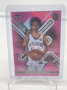 Topps Finest Naasir Cunningham Rookie SP/125 2023 Pink Refractor OTE #24 - Imagen 1 de 6