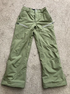 Obermeyer Ski Snow Pants Teen XL 18 Green Waterproof Insulated Snowboard Winter - Picture 1 of 15