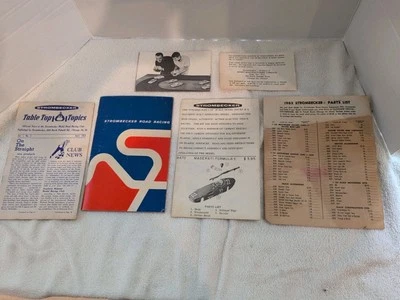 Lote 6 Folletos De Colección Slotcar Instrucciones Strombecker 1962-63 Buen Estado Envejecido Foto 1 de 4
