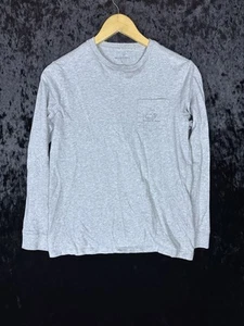 Vineyard Vines Whale T-Shirt Boys L Gray Long Sleeve Graphic Pocket Tee - Picture 1 of 8