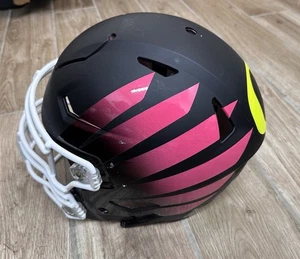 Oregon Ducks 2021 Cancer Awareness Game Black Helmet Pink Wings Team Issued - Bild 1 von 14