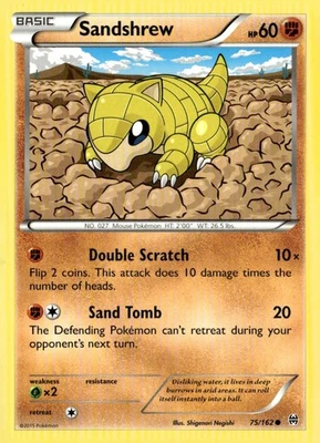 Sandshrew Common XY - BREAKthrough 75/162 Pokémon TCG - Image 1 of 2