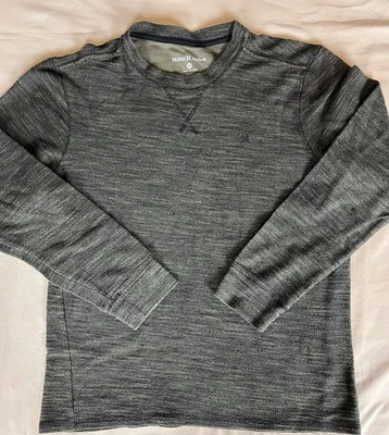 Hurley Men's Size Medium T Shirt Brownish Green Waffle Weave Long Sleeve - Image 1 of 4