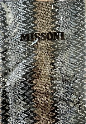 "Bufanda unisex Missoni Zigzag auténtica mezcla lana 14""x71"" $290 nueva con etiquetas" Foto 1 de 4