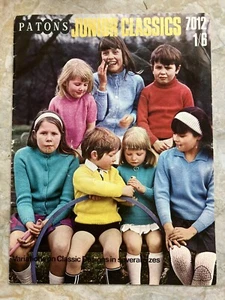 Vintage 1960's Patons Classic Child Knitting Patterns Many Designs 7012 892.2.48 - Picture 1 of 14