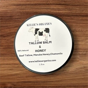 100% Grass Fed Beef Tallow Balm w/ MANUKA Honey & CHAMOMILE - Picture 1 of 2