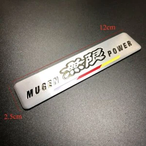 1Pcs Aluminum Auto Body Trunk Lid Decals Badge Emblem Decoration For Mugen Power - Picture 1 of 12