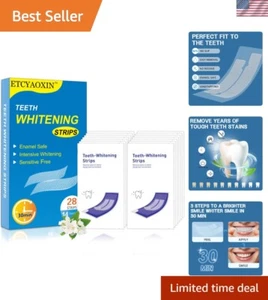 Teeth Whitening Strips,14 Day Treatments Teeth Whitening Kit,Sensitive Teeth ... - Picture 1 of 8