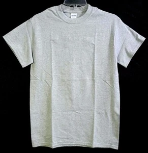 Gildan Heavy Cotton Tear Away Label Sport Gray T-shirt size Small - Imagen 1 de 5