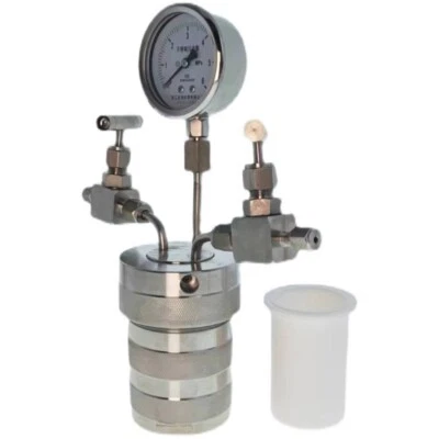 50ml 6Mpa Hydrothermal Synthesis Autoclave Reactor Vessel,inlet Outlet Gauge New - Image 1 of 4