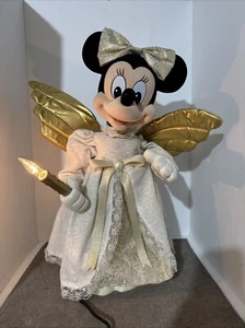 Telco Disney Christmas Collection 1995 Minnie Mouse Angel vela encendida *LEER* - Imagen 1 de 24
