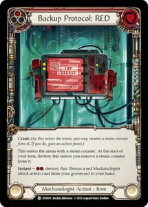 Backup Protocol: RED - (RED) - Common - Bright Lights Flesh and blood TCG NM - Picture 1 of 1