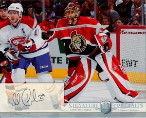 MARTIN GERBER Signed 8x10 Photo 2006-07 Upper Deck BAP Portraits Rare SP Auto - Picture 1 of 2