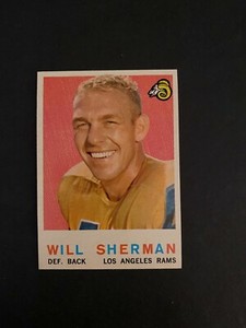 1959 TOPPS FOOTBALL #127 WILL  SHERMAN    MINT
