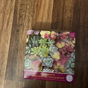 Succulents Plants Jigsaw Puzzle Ceaco 300 Piece  & Poster 42251 Series 2 NEW - Picture 1 of 2