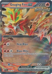 Gouging Fire ex -  038/162  Double Rare SV05: Temporal Forces Pokemon TCG - Picture 1 of 1