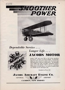 Pubblicità motore aereo Jacobs 1930 23/10/2024aa - Foto 1 di 1