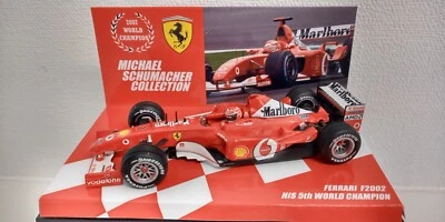 CHAMPION SERIES 1/43 HOTWHEELS FERRARI F2002 MICHAEL SCHUMACHER CHAMPION 2002 - Immagine 1 di 4