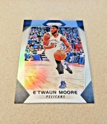 2017-18 Panini Prizm Basketball Silver Prizm #128 E"Twaun Moore Pelicans - Image 1 of 3