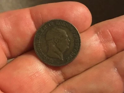 Prussia German States 1854 A 2-1/2 Silber Groschen, 3.2 Grams - Image 1 of 4