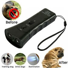 1Pcs Pet Gentle Ultrasonic Anti Dog Barking Pet Trainer LED Light Gentle Chaser