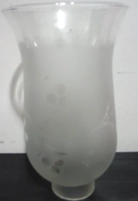 Vintage Light Lamp Shade Sconce Frosted Clear Etched Grape Vine 1.5" Fitter - Image 1 of 4