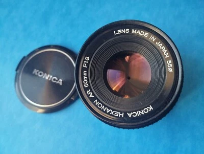 Objectif Konica HEXANON AR 50 mm f/1.8 MF Portrait ...monture Konica AR - Photo 1/4