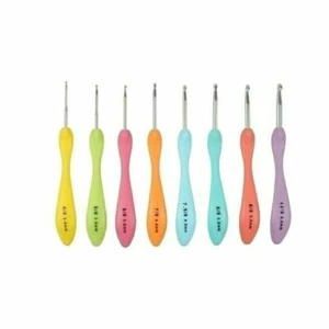Häkelnadel Griff ergonomisch Kunststoff 2,5 3,0 3,5 4,0 4,5 5,0 5,5 6,0 mm - Picture 1 of 17