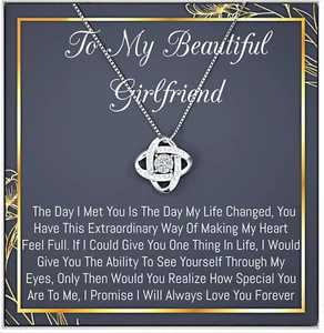 Girlfriend Gifts, Girlfriend Birthday Gifts, Girlfriend Necklace, Gifts for Her, - Picture 1 of 12