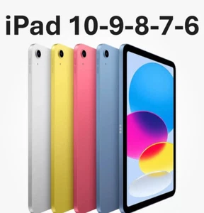 NEW Apple iPad 10th 9th 8th 7th 6th Gen 32GB/64GB/128GB Wi-Fi iPadOS RE - BOXED - Picture 1 of 47
