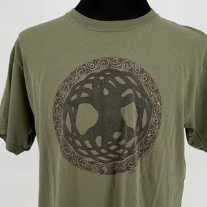 Keltic Designs Jen Delyth Tree of Life Olive Green Graphic T-Shirt Large 1990 - Picture 1 of 6