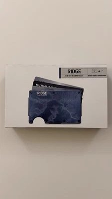 BN Ridge Wallet North Shore Topographic (Cash Strap + Money Clip) - Image 1 of 4